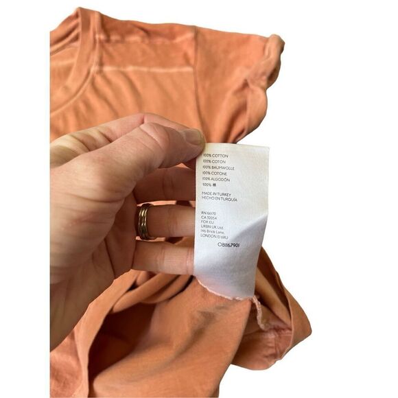 ANTHROPOLOGIE JASON YUN Graphic Peach t-shirt size S - Picture 8 of 8